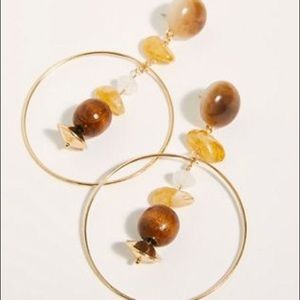 Free people Seneca hoop earrings, nwot.